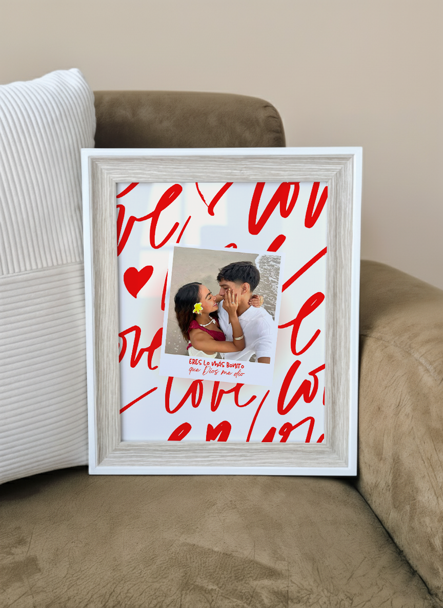 Frame Red Love