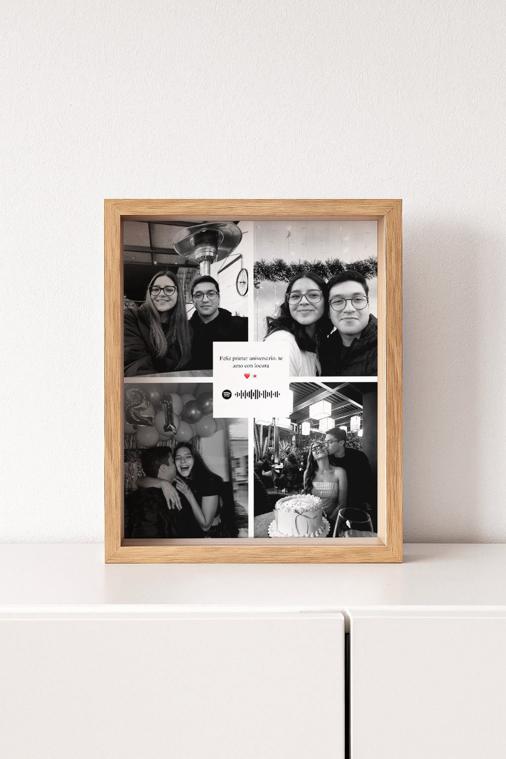 Frame Madera Collage BN