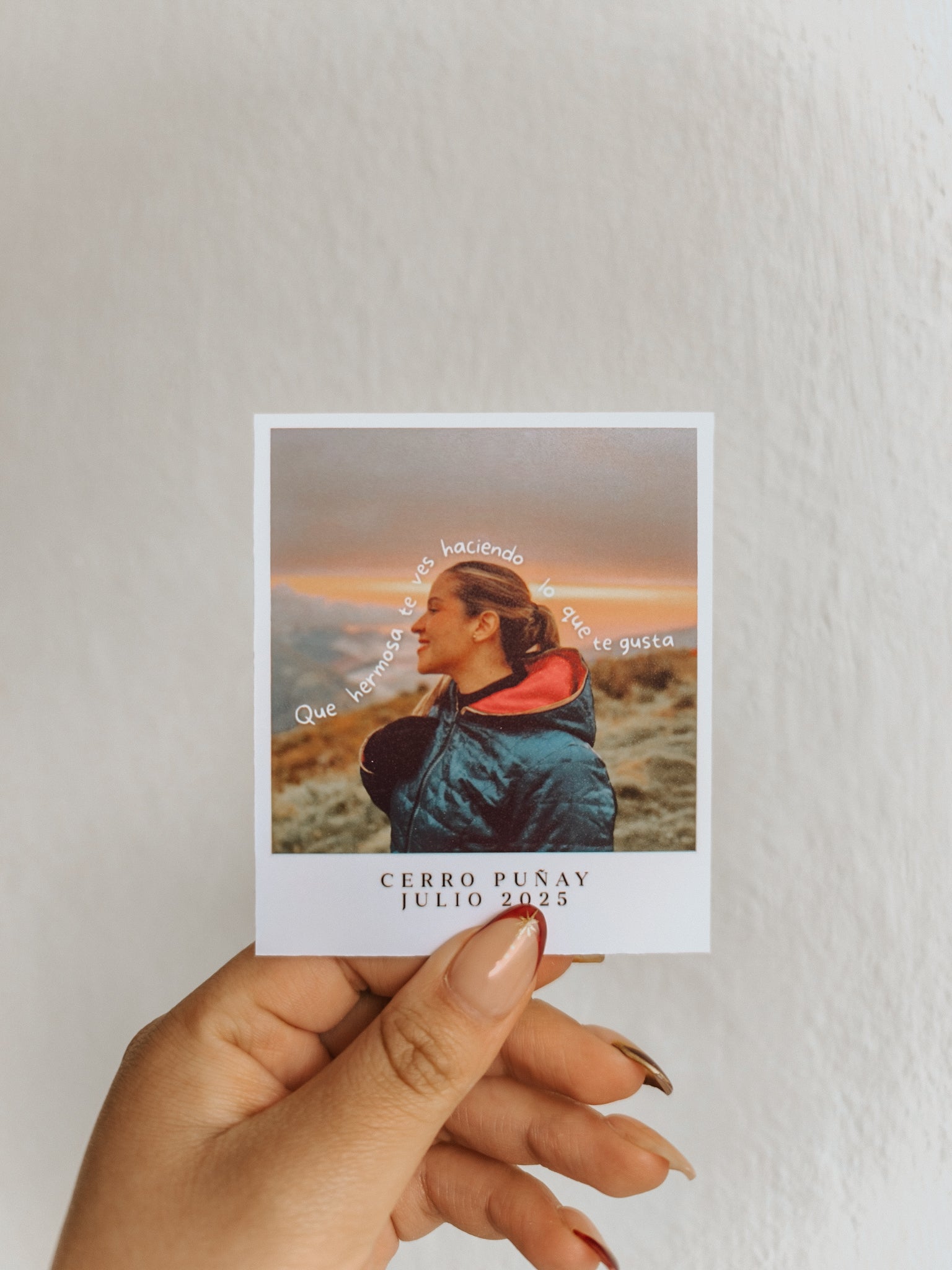 Polaroid Text (9cm x 10cm)