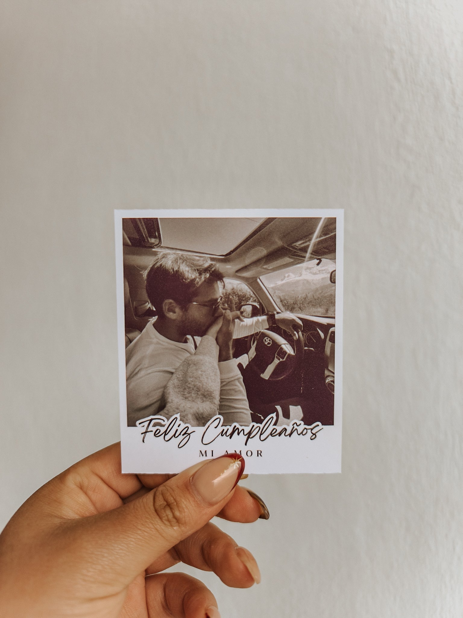 Polaroid Text (9cm x 10cm)