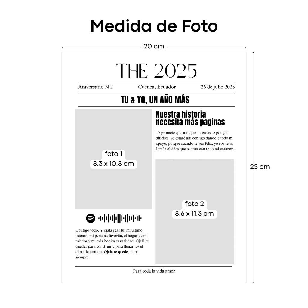 Frame Madera Periódico