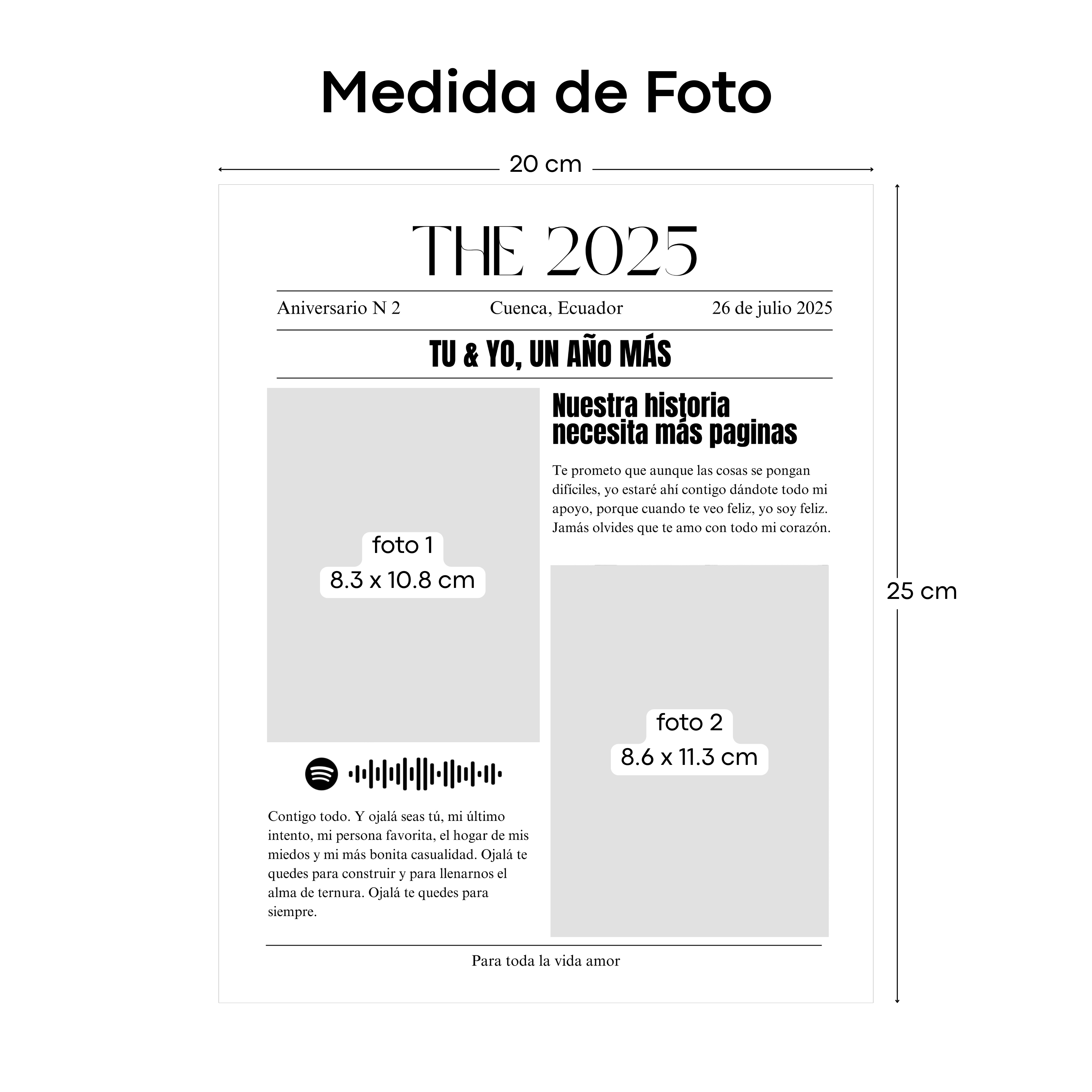 Frame Madera Periódico