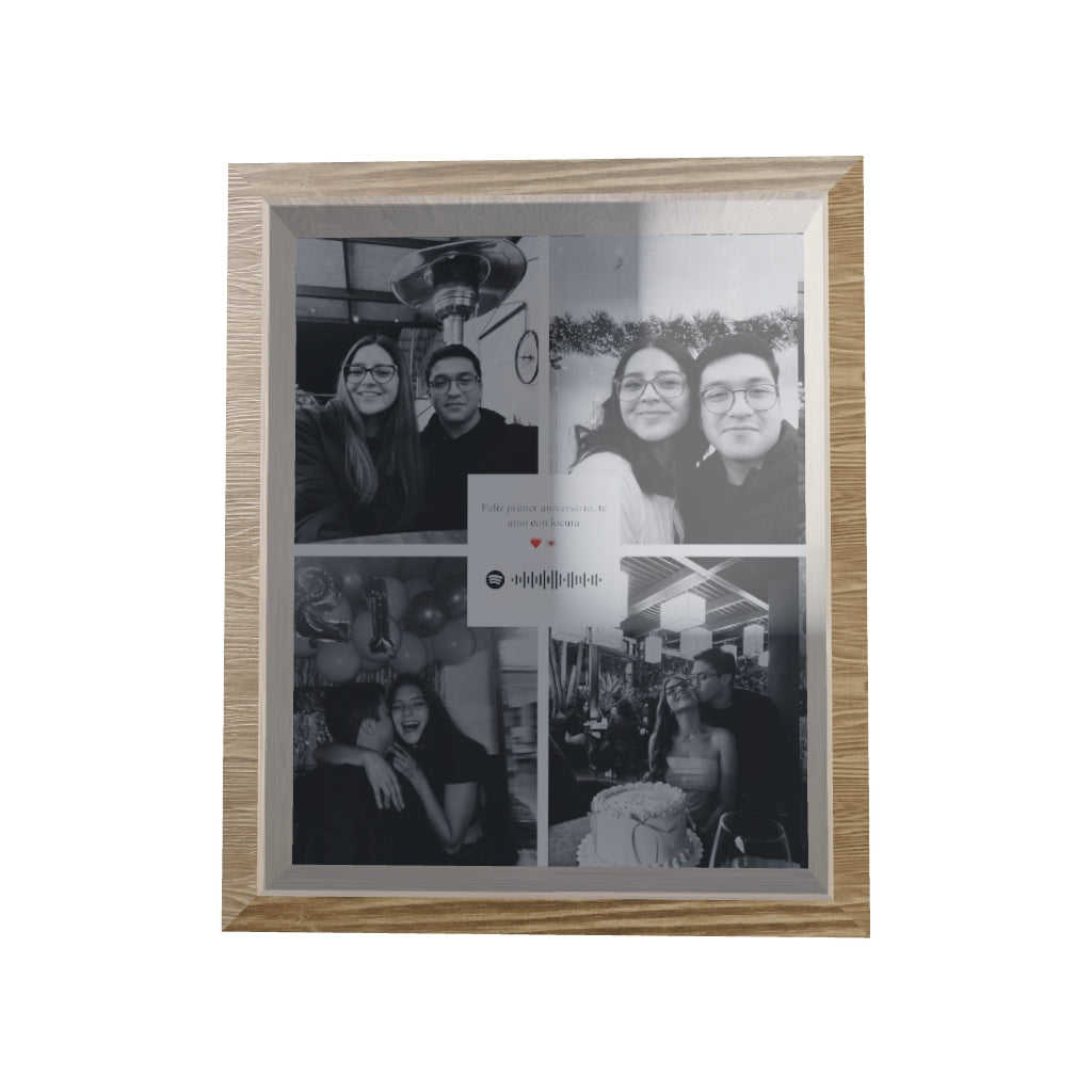 Frame Madera Collage BN