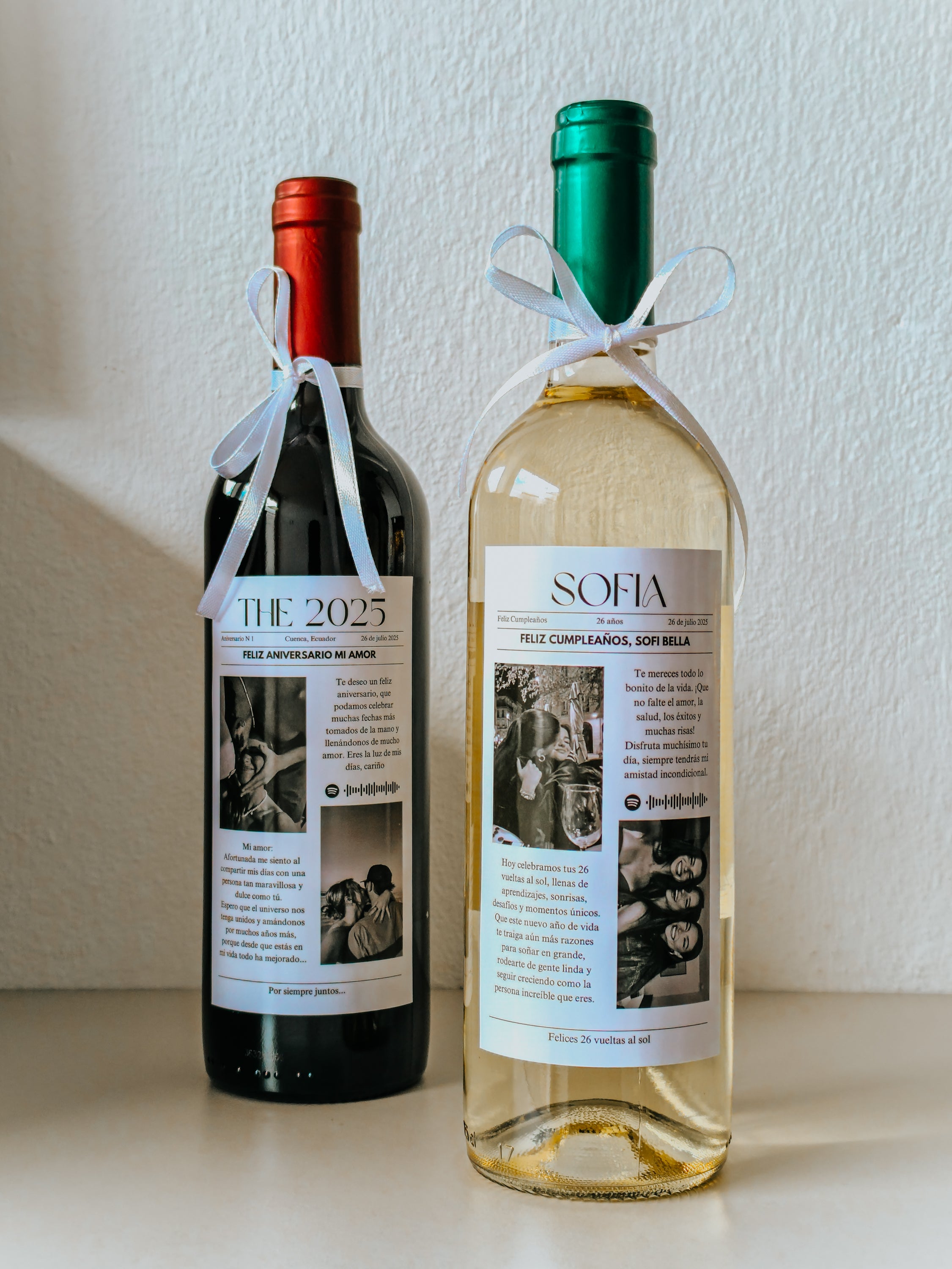 Vino Personalizado Newpaper