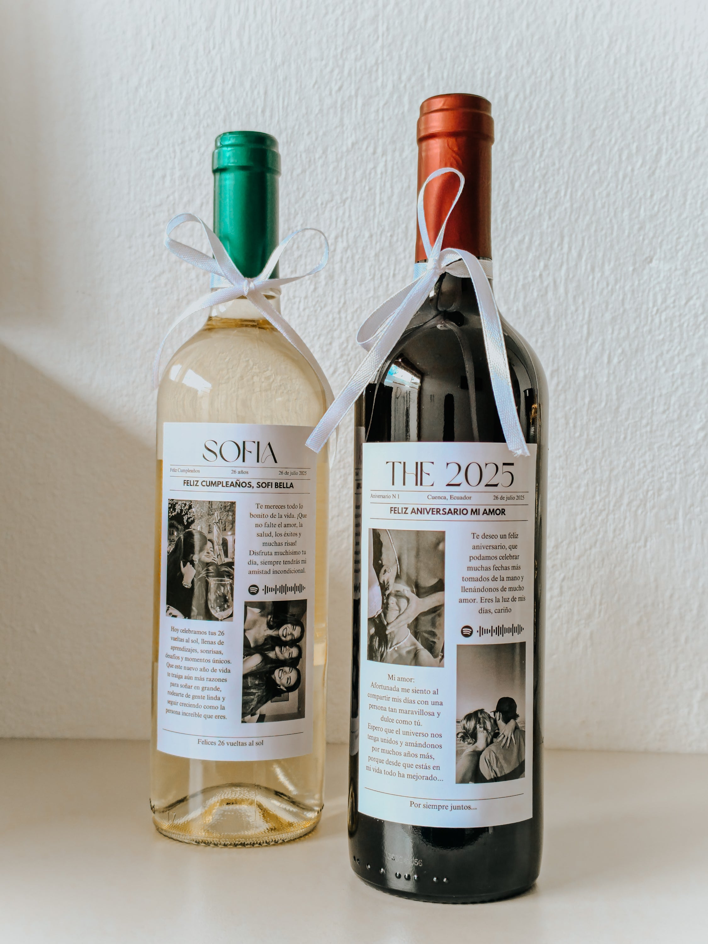 Vino Personalizado Newpaper